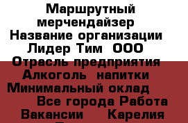 Маршрутный мерчендайзер › Название организации ­ Лидер Тим, ООО › Отрасль предприятия ­ Алкоголь, напитки › Минимальный оклад ­ 25 000 - Все города Работа » Вакансии   . Карелия респ.,Петрозаводск г.